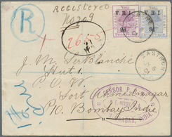 Oranjefreistaat: 1901. Registered Envelope Written From Orange River Colony Addressed To Ahmednager, - Orange Free State (1868-1909)