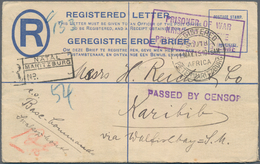 Südafrika: 1915, Group Of Four Censored POW Covers Form Pietermaritzburg (3) Resp. Kimberley: To Red - Other & Unclassified