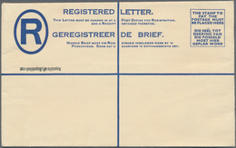 Südafrika: 1961, Registered Letter Lion 5c. Blue With Black Single-line Opt. 'Republic Of-Republiek - Otros & Sin Clasificación