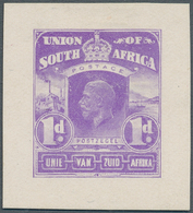 Südafrika - Besonderheiten: 1910/1920 (ca.), KGV 1d. Violet, Imperf. Essay For A Not Realised Issue - Other & Unclassified