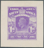 Südafrika - Besonderheiten: 1910/1920 (ca.), KGV 1d. Violet, Imperf. Essay For A Not Realised Issue - Sonstige & Ohne Zuordnung