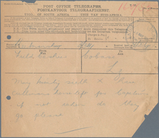 Südwestafrika: 1915 Field Post Telegram From The Field Cashier In Keetmanshoop To The Cobase In Lude - África Del Sudoeste (1923-1990)