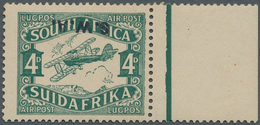 Südwestafrika: 1930, Airmail 4d. Green Wirh Inverted Overprint, Mint Original Gum Previously Hinged, - South West Africa (1923-1990)