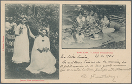 Tahiti: 1904. Picture Post Card Of 'Queen Teriimaevarua, Bora Bora' Addressed To France Bearing Ocea - Tahití