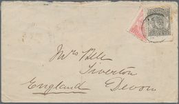 Tonga: 1893 1d. Pale Rose, BISECTED Diagonally, Used Along With 2d. Olive On Cover From Nuku'alofa T - Tonga (...-1970)