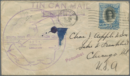 Tonga: 1934 (16.4.), TIN CAN MAIL With Violet Boxed 'NIUAFOOU' And 'South Seas Exploration Cruise' H - Tonga (...-1970)