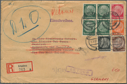 Tonga: 1939/1940, Registered Letter Sent From ERKELENZ 3.3.39 Sent To Nukualofa, Tonga. It Was Addre - Tonga (...-1970)