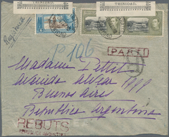 Trinidad Und Tobago: 1938. Registered Envelope Written From The French Consulate 'La Trinitie' With - Trinité & Tobago (1962-...)