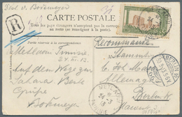 Tunesien: 1913, Picture-postcard And Three Private(!) Photocards With Postmarks Of Metlaoui, 2x Ain- - Storia Postale