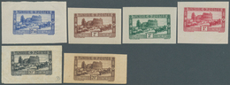 Tunesien: 1931, Definitives "Views Of Morocco", 1.50fr. To 20fr. "Amphitheater", Six Single Die Proo - Covers & Documents