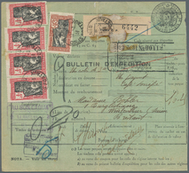 Tunesien - Paketmarken: 1931, 16.25fr. Rate On Parcel Despatch Form Bearing 25c. Red-brown/black And - Tunesië (1956-...)