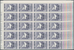 Venezuela: 1953, Coat Of Arms 'DELTA AMACURO‘ Airmail Stamps Complete Set Of Nine In Blocks Of 20 Fr - Venezuela