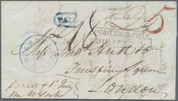 Vereinigte Staaten Von Amerika - Stampless Covers: 1836/1837, Two Entire Letters From Philadelphia T - …-1845 Prefilatelia