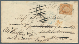 Vereinigte Staaten Von Amerika: 1869. Stampless Envelope (upper Backflap Missing) To Paris Cancelled - Andere & Zonder Classificatie