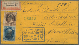 Vereinigte Staaten Von Amerika: 1879. Registered Envelope Addressed To Germany Bearing SG 187, 1c Bl - Autres & Non Classés