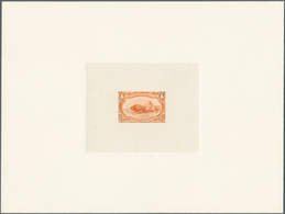 Vereinigte Staaten Von Amerika: 1898, Omaha 4 C. Orange Large Die Proof On Card Without Gum, Fine - Andere & Zonder Classificatie