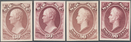 Vereinigte Staaten Von Amerika - Dienstmarken: 1873, War Department Complete Set Of Eleven India Pap - Officials