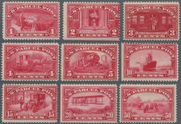 Vereinigte Staaten Von Amerika - Paketmarken: 1912-1913, Country Motives, 9 Values 1 C To 50 C Carmi - Paketmarken