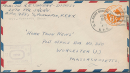 Vereinigte Staaten Von Amerika - Post In China: 1945 (ca.), Three Letters/stationeries With APO-No. - China (Schanghai)