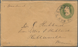 Vereinigte Staaten Von Amerika - Ganzsachen: 1861 (Jan. 20th), Stationery Envelope 10 C Green On Dia - Sonstige & Ohne Zuordnung