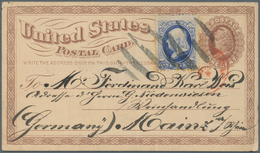 Vereinigte Staaten Von Amerika - Ganzsachen: 1873/1876, 2 Stationery Cards In Pre UPU Use, Each Upra - Otros & Sin Clasificación