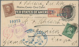 Vereinigte Staaten Von Amerika - Ganzsachen: 1899, Stationery Card 1 C Uprated 1 C And Not Cancelled - Andere & Zonder Classificatie