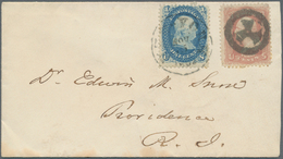 Vereinigte Staaten Von Amerika - Stempel: 1862 (15.11.), Washington 3c. Rose And Franklin 1c. Blue U - Marcofilie