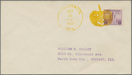 Vereinigte Staaten Von Amerika - Stempel: PUMPKIN HEAD (Kürbis) Yellow Fancy Cancel + Yellow Cds "CO - Postal History