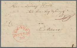 Vereinigte Staaten Von Amerika - Besonderheiten: Forwarding Agents: 1838 (Dec 15) Folded Letter From - Andere & Zonder Classificatie