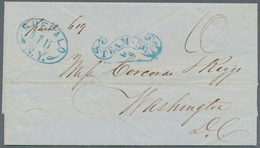Vereinigte Staaten Von Amerika - Besonderheiten: 1847 (Oct). Folded Letter From Detroit, Michigan To - Autres & Non Classés