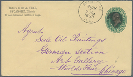 Vereinigte Staaten Von Amerika - Besonderheiten: 1893, 4 Postal Stationeries (one Card And Three Env - Sonstige & Ohne Zuordnung