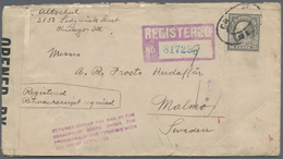 Vereinigte Staaten Von Amerika - Besonderheiten: 1918, Registered Letter From CHICAGO 1/16/1918addre - Other & Unclassified