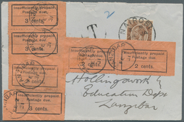 Zanzibar - Portomarken: 1931. Envelope Addressed To Zanzibar Bearing British East Africa SG 76, 1c B - Zanzibar (...-1963)