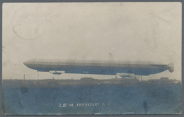 Flugpost Deutschland: 1909, ILA Frankfurt A. M., 17.10., Letzttagkarte Mit Zeppelin III. M FFM-Bild - Airmail & Zeppelin