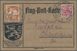 Flugpost Deutschland: 1912. Germany Official Card From The Grand Duchess Of Hesse's 1912 Flight Week - Posta Aerea & Zeppelin