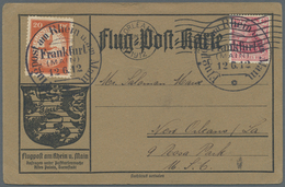 Flugpost Deutschland: 1912. Germany Official Card From The Grand Duchess Of Hesse's 1912 Flight Week - Correo Aéreo & Zeppelin