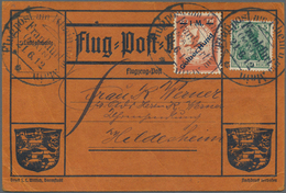 Flugpost Deutschland: 1912. Scarce Pioneer Gelber Hund Flugpost / Yellow Dog Airmail From Frankfurt, - Luchtpost & Zeppelin
