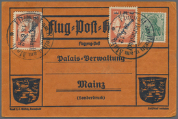 Flugpost Deutschland: 1912. Scarce Pioneer Gelber Hund - Yellow Dog Airmail Card Used During The Gra - Luchtpost & Zeppelin