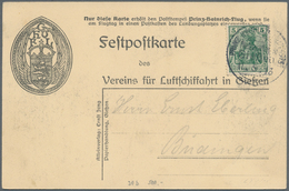 Flugpost Deutschland: 1913 Original German Card Prinz Heinrich Flug Nebenetappe Festpostkarte / Prin - Posta Aerea & Zeppelin