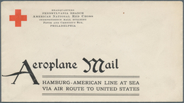 Flugpost Übersee: 1910, USA-PIONIERFLUG No.1 Lt. AAMS-Katalog = Welterster Katapultflug V. Hamburg-A - Other & Unclassified