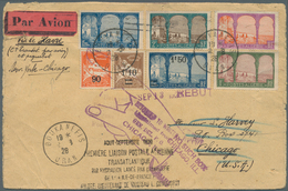 Flugpost Übersee: 1928, One Of The Most Important Algerian Airmail Covers - Great Item For An Exhibi - Andere & Zonder Classificatie