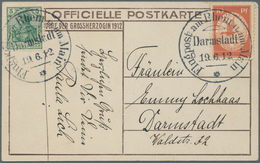 Zeppelinpost Deutschland: 1912. Rare Official Card From The Flight Of The Postluftschiff Schwaben Th - Poste Aérienne & Zeppelin