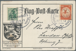 Zeppelinpost Deutschland: 1912. Luftpostamt II Exerzierplatz Damrstad Juni 1912: Card From The Schwa - Luchtpost & Zeppelin