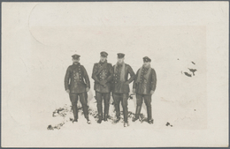 Zeppelinpost Deutschland: 1917. Original Photo Of Crewmembers From German Zeppelin, Wearing Leather - Luft- Und Zeppelinpost