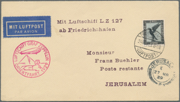 Zeppelinpost Deutschland: 1929, Orientfahrt, 2 RM Adler Auf Zeppelinbrief Mit Aufgabestempel "FRIEDR - Airmail & Zeppelin