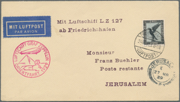 Zeppelinpost Deutschland: 1929, Orientfahrt, 2 RM Adler Auf Zeppelinbrief Mit Aufgabestempel "FRIEDR - Correo Aéreo & Zeppelin