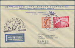 Zeppelinpost Deutschland: 1932, LZ 127/3. SAF: Luxus-Sonderkuvert Als Hinfahrt-Bordpost (Mi. 381, 45 - Luft- Und Zeppelinpost