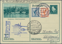 Zeppelinpost Deutschland: 1931, LUPOSTA-Fahrt, 8 Pf Ebert Bildganzsache 'Aschaffenburg' (MiNr.P 192) - Luft- Und Zeppelinpost