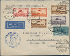 Zeppelinpost Deutschland: 1933, Saar/1.Südamerikafahrt 1933: Interessanter Vertragsstaatenbrief Mit - Luchtpost & Zeppelin