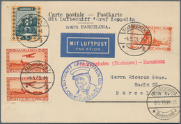 Zeppelinpost Deutschland: 1933, 1. SÜDAMERIKAFAHRT/SAARGEBIET: Bei Michel Abgebildeter Auflieferungs - Luchtpost & Zeppelin